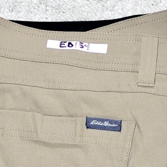 Eddie Bauer Fleece Tech Cargo Pant Men 38x30 Beige Straight Lined Utility - Picture 6 of 9